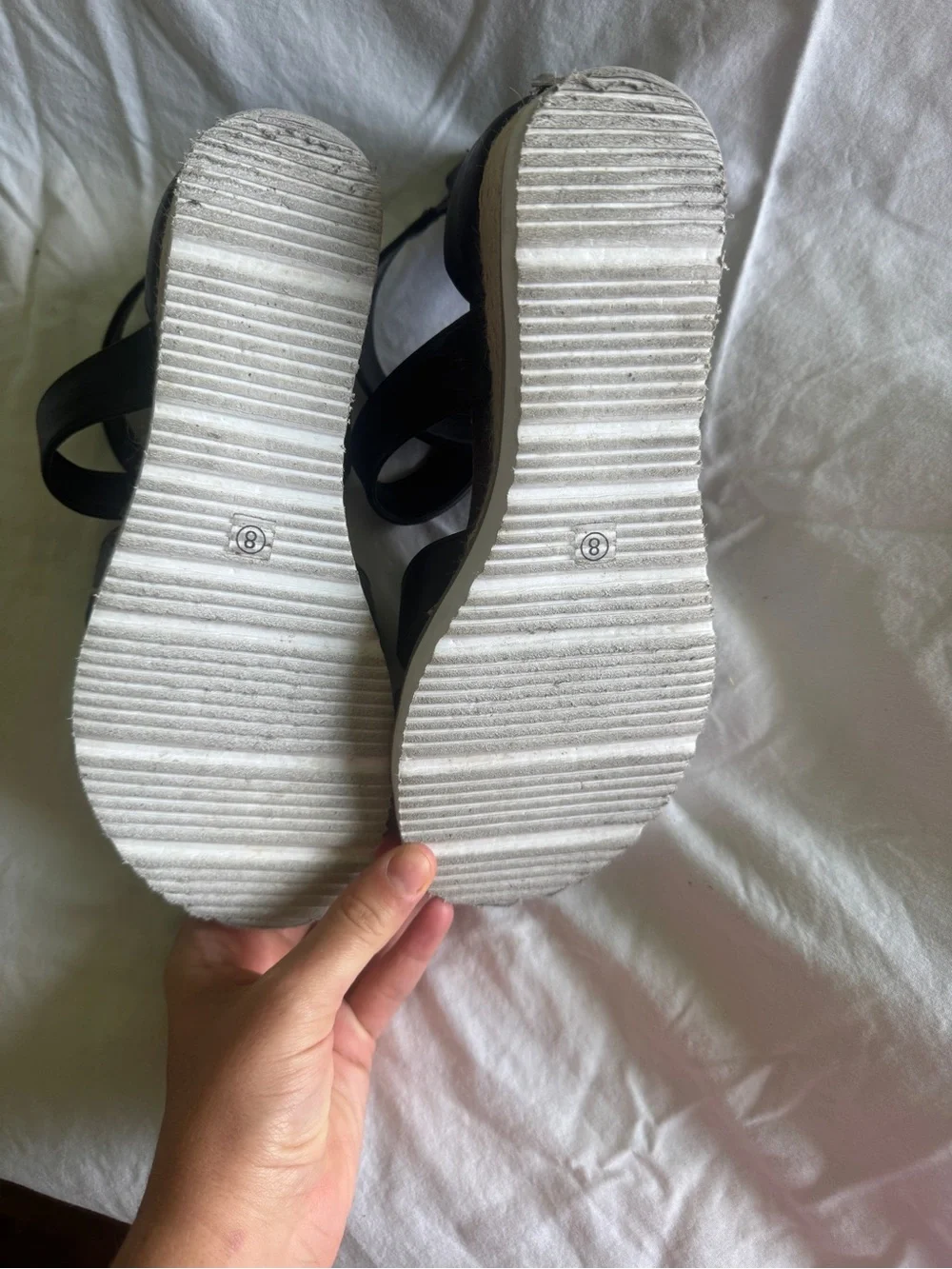 Corkys Black Double Dutch Wedge Espadrille Sandals